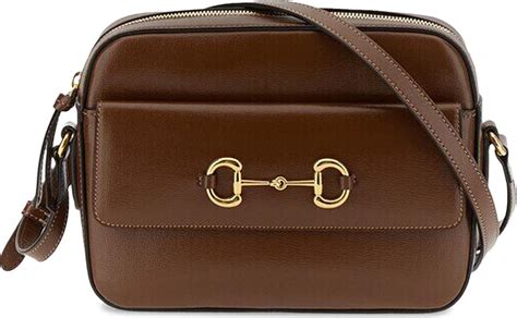 gucci horsebit bag brown leather|Gucci Horsebit shoulder bag small.